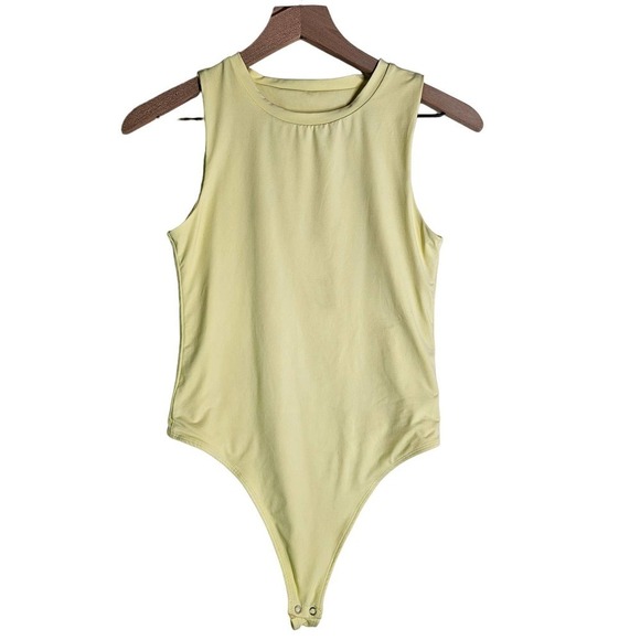 Vitality Allora High Neck Bodysuit M‎ Pale Yellow Balance Athletica - Picture 3 of 10